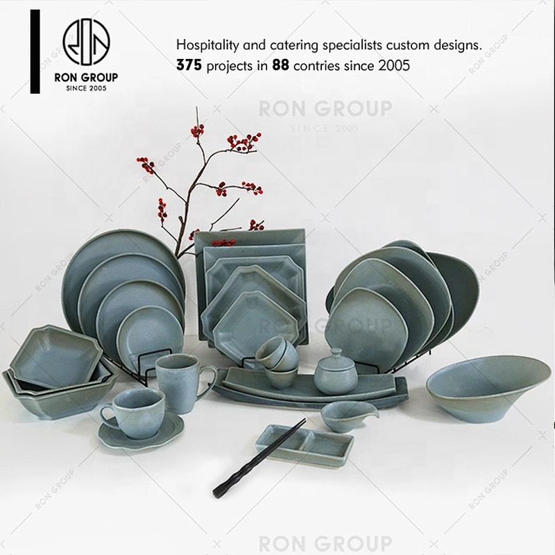 Restaurant And Home Generic Insulated Ceramic Square Plate