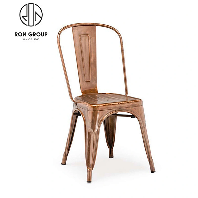 American Theme Cafe Wrought Aluminum Dining Room Chair