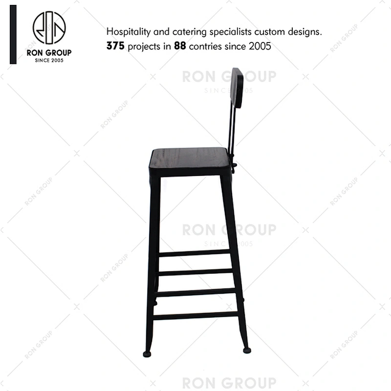 Foshan Supplier Indoor Bar Chair Iron Frame
