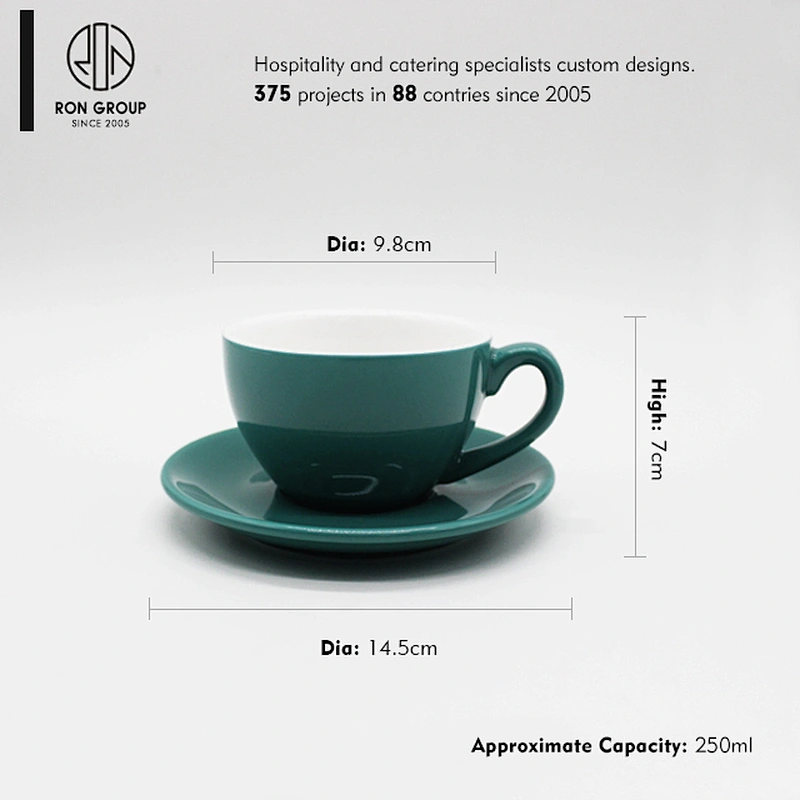 Italian coffee cups for coffee and tableware for restaurant
