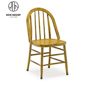 Wholesale Yellow Color Metal Restaurant Dining Chair