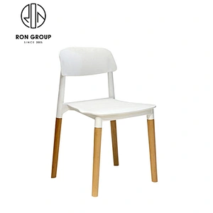 Simple Style Restaurant Plastic Grey Dining Chair