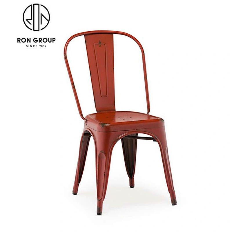 Wholesale stackable restaurant chair steel metal chair