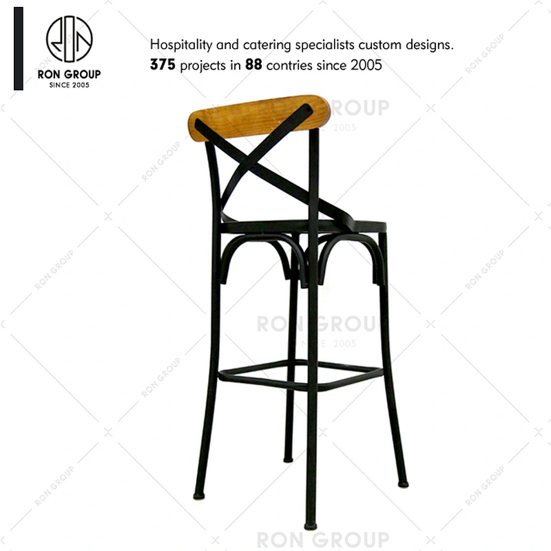 Custom vintage bar restaurant antique metal industrial bar stool  chair