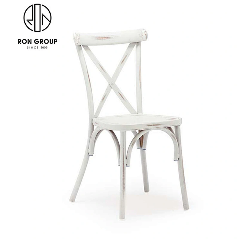 Classic French Cross Back Bar Chair