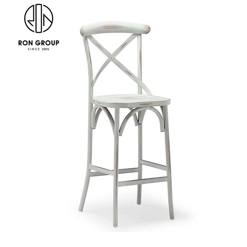 Restaurant bar stool cross back chair