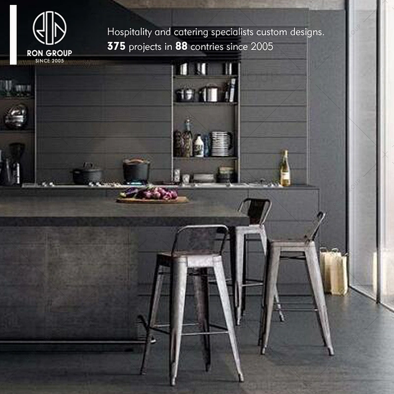 Restaurant supplier custom color vintage industrial high bar stool chair