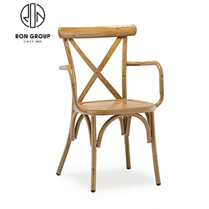 Event Banquet Furniture Cross Back Chair with Rattan Seat