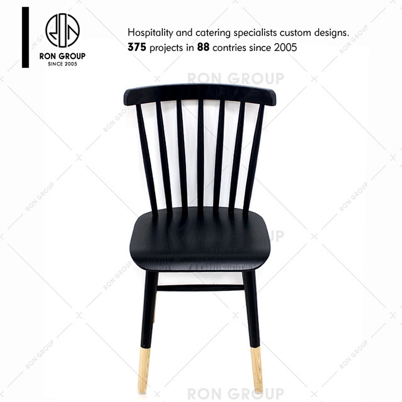 High Quality Restaurant Black Wood Dining Chair