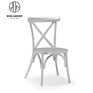 Classic French Cross Back Bar Chair