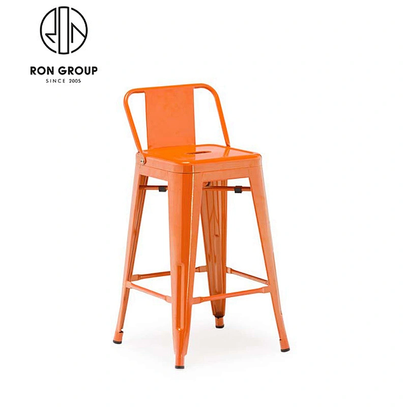 Wholesale Restaurant Aluminum Blue Bar High Chair