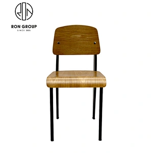 Wholesale Cheap Metal Frame Chair With Wooden Seat