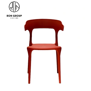 Wholesale Simple Red Dining Plastic Chair