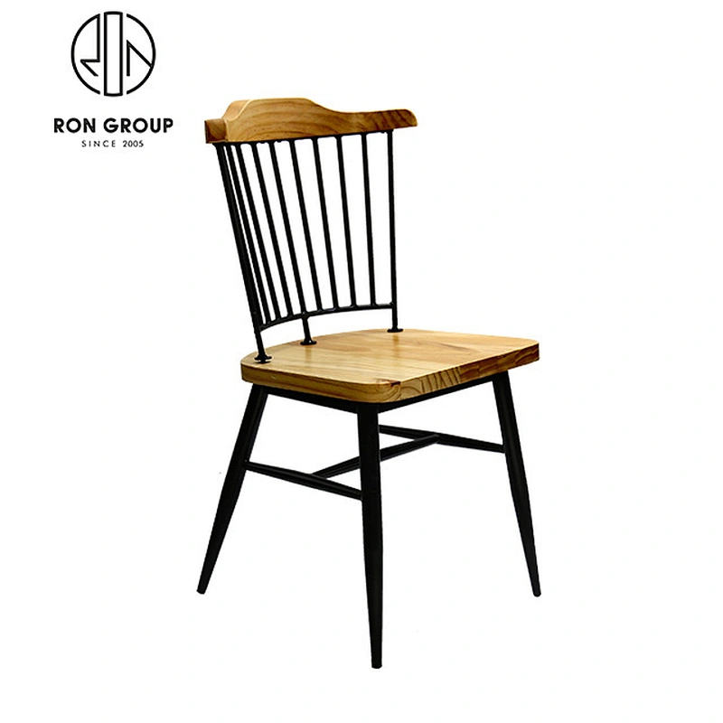 Wholesale Restaurant Fabric Dining Chair With Wooden Leg