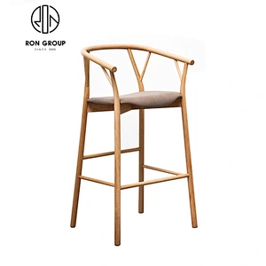 Custom Restaurant Wooden High Bar Chair