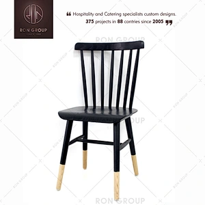High Quality Restaurant Black Wood Dining Chair