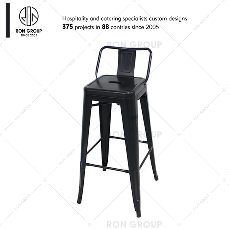 Restaurant supplier custom color vintage industrial high bar stool chair