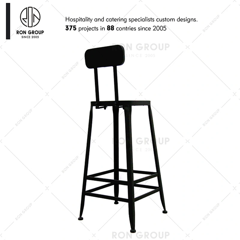 Foshan Supplier Indoor Bar Chair Iron Frame