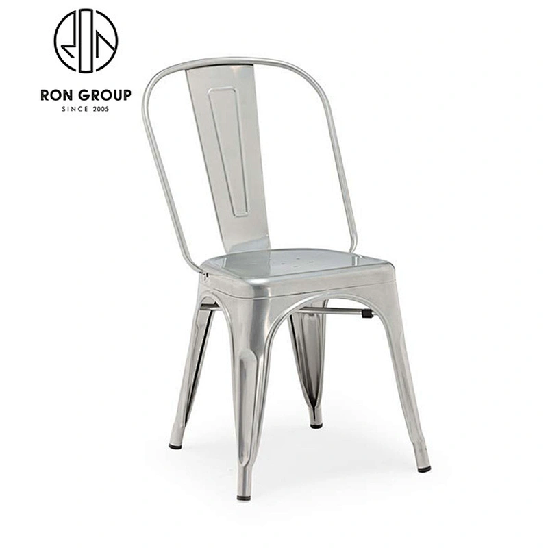 steel frame modern design vintage dining metal chair