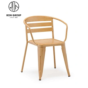 Restaurant Cafe Aluminum Dining Chair With Custom Color
