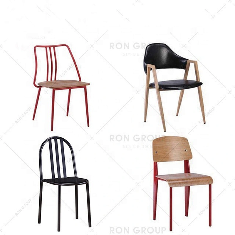 Different Color Stainless Steel Metal Rest Stackable Chair