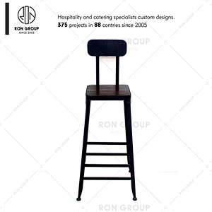 Foshan Supplier Indoor Bar Chair Iron Frame