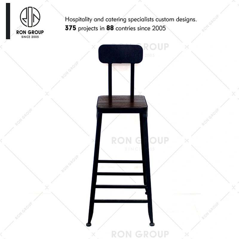 Foshan Supplier Indoor Bar Chair Iron Frame