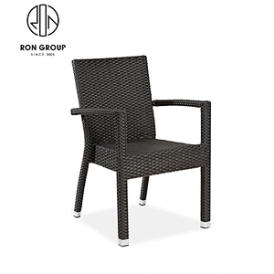 Wholesale Outdoor Furniture Armrest Rattan Dining Chair