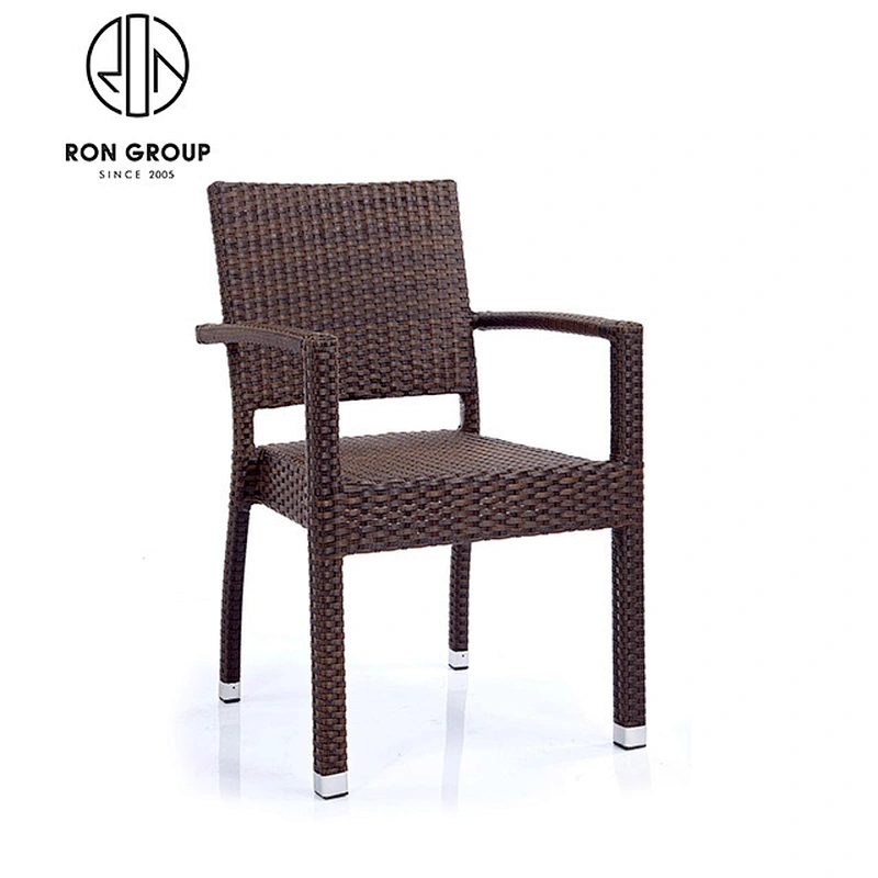 Wholesale Outdoor Furniture Armrest Rattan Dining Chair