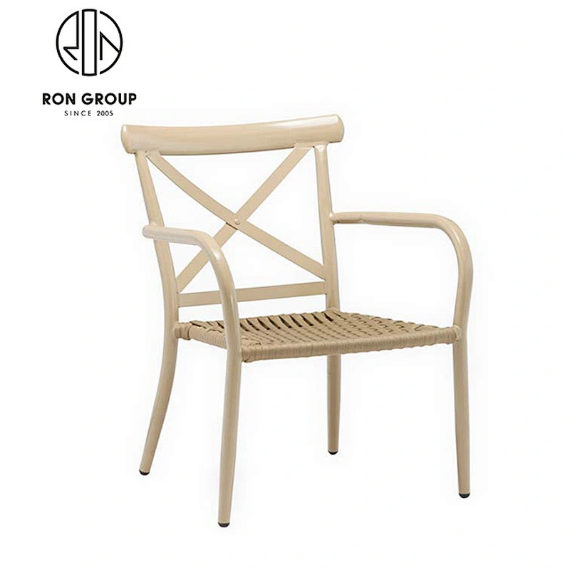 Event Banquet Furniture Cross Back Chair with Rattan Seat