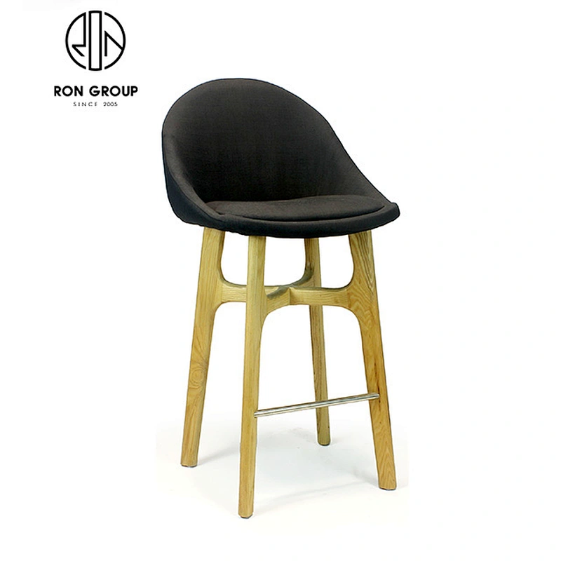 Wholesale White Color Wooden Bar Stool Chair