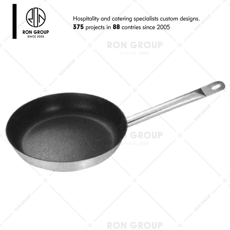 RON Hot Sale Stainless Steel Fry Pan for Restaurant