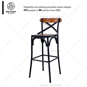 Custom vintage bar restaurant antique metal industrial bar stool  chair