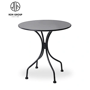 Wholesale Outdoor Steel Round Dining Table With Center Hole