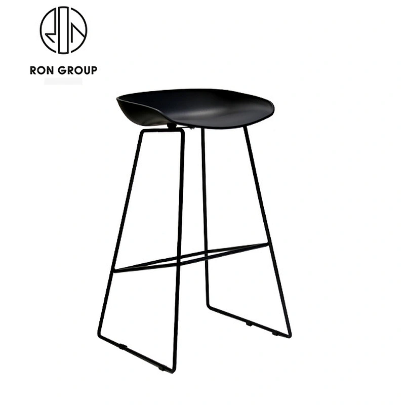 Wholesale Metal High Chair With Wooden Seat For Bar