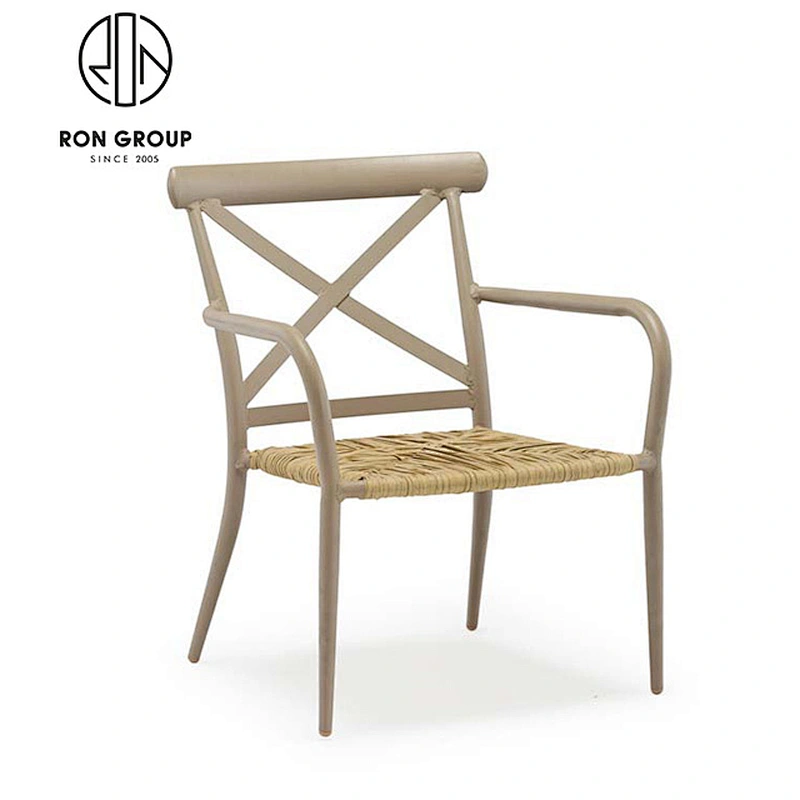 Event Banquet Furniture Cross Back Chair with Rattan Seat