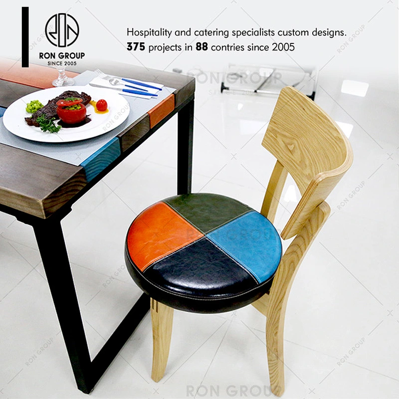 New Design Restaurant Dining Wood Barcelone Chair