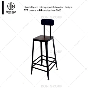 Foshan Supplier Indoor Bar Chair Iron Frame