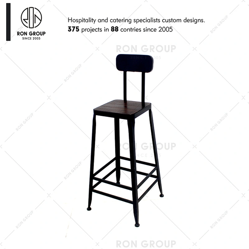 Foshan Supplier Indoor Bar Chair Iron Frame