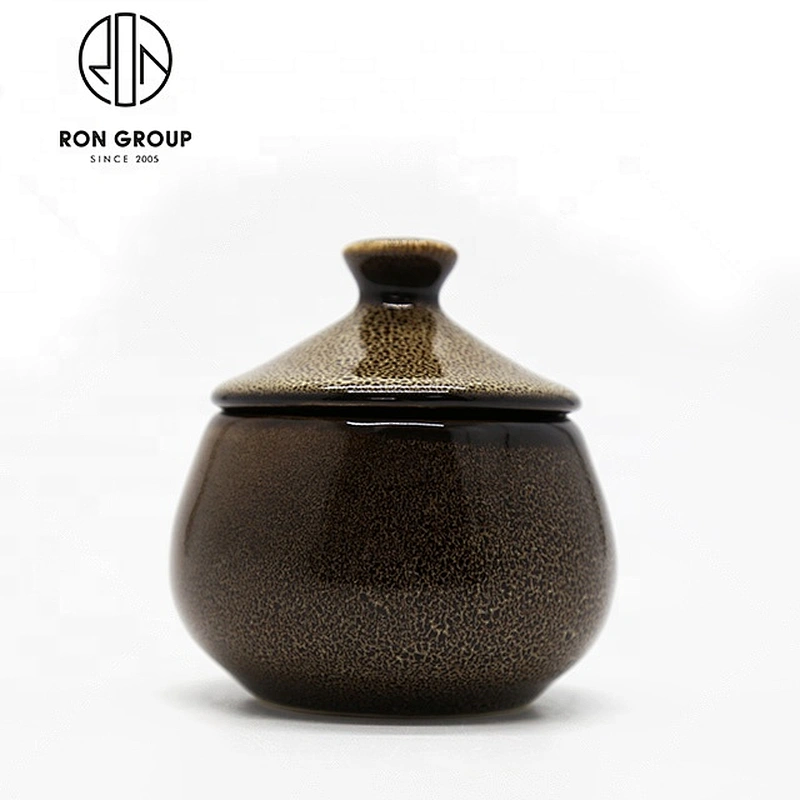 Wholesale Irregular Shape Brown 13 Inch Ceramic Tableware