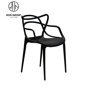 Simple Style Restaurant Plastic Grey Dining Chair
