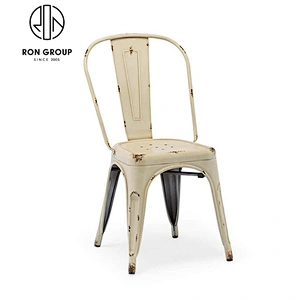 American Theme Cafe Wrought Aluminum Dining Room Chair