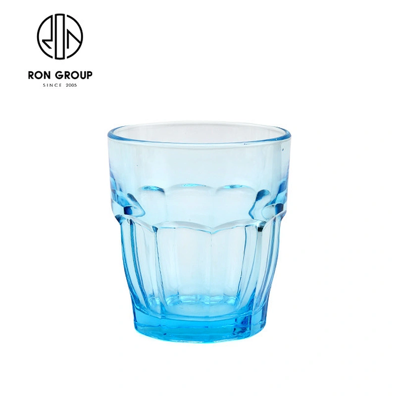 2019 new product green  Tempered glass cup for beer wine water