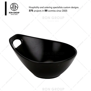 Wholesale Restaurant Matte Black Ceramic Dinner Plate