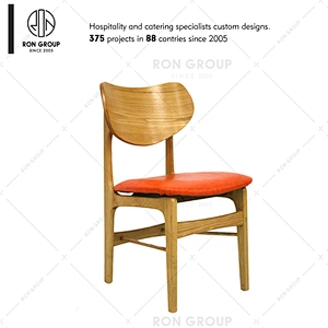 Factory customized modern restaurant furniture wooden dining chairs