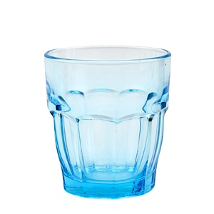 Home Decor Clear Colored Transparent Tempered Water Glass