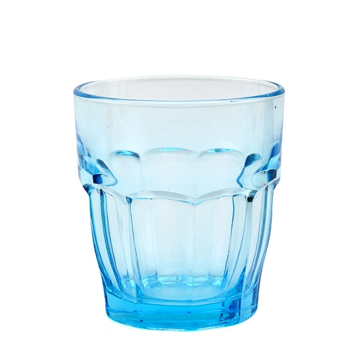 Home Decor Clear Colored Transparent Tempered Water Glass
