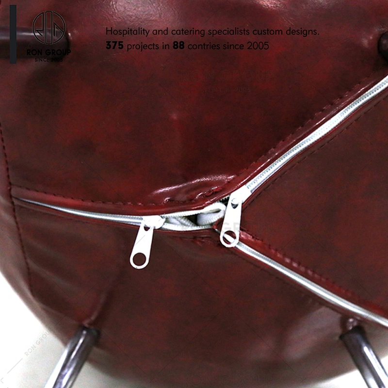 Modern pu leather stainless steel dining room chair for restaurant