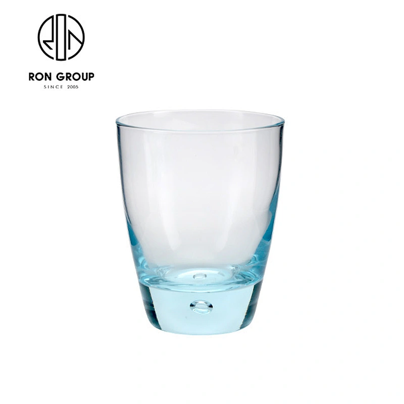 christmas holiday blue glass beer cup drinking glass whisky cups