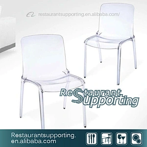 Clear Acrylic Dining Chairs for Restaurant / Hotel
